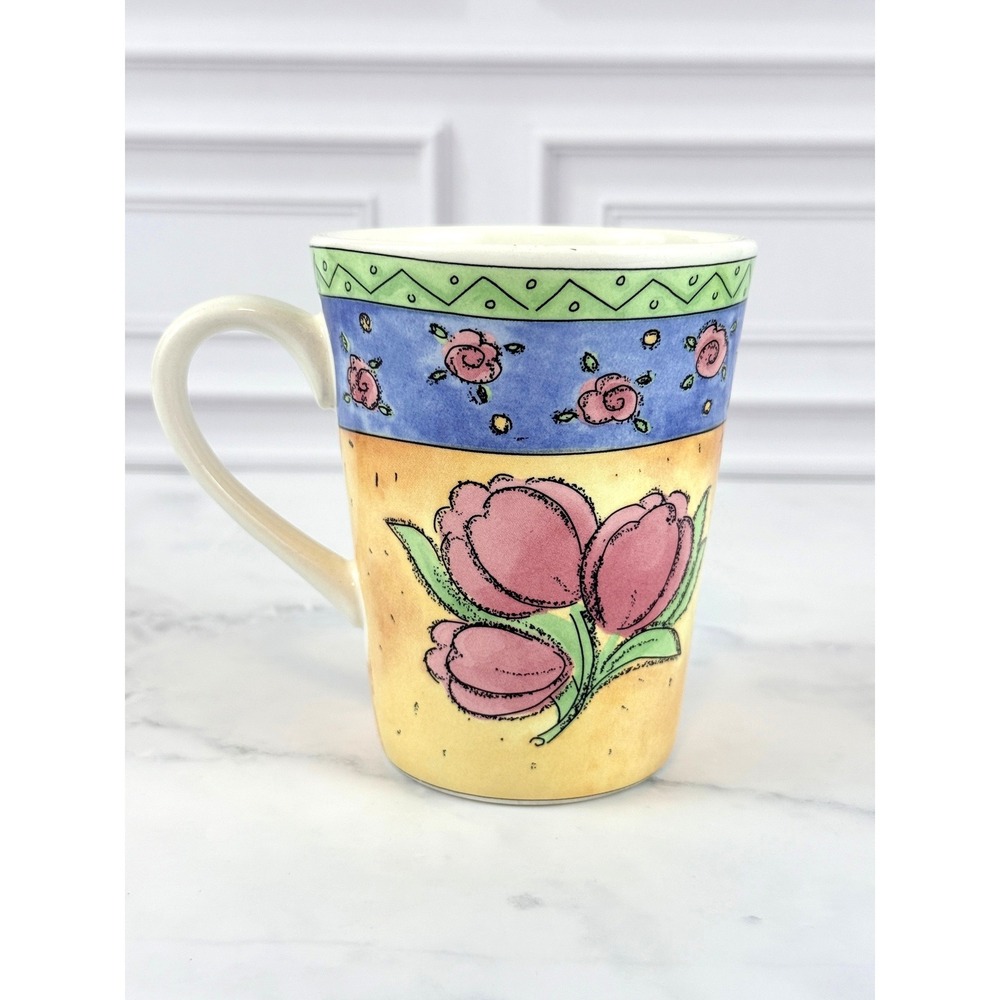 Watercolors by Sango Melon Patch Coffee Mug 4 1/4" Tall